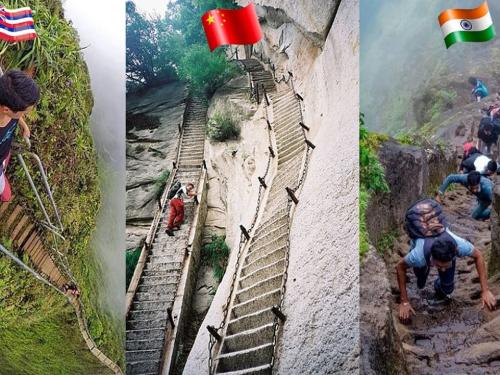 Top 10 Most Dangerous Stairs (सीढ़ियां) In The World