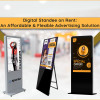 Digital standees on rent are a cost-effective alternative that allows businesses to leverage the benefits of digital signage without having to invest in purchasing one. They offer businesses the flexibility to use digital standees for a specific period or a specific event, without the need for a long-term commitment.