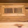 Flush-mount wood floor registers are stylish and blend seamlessly with any wood flooring, that is why choose wood vents.