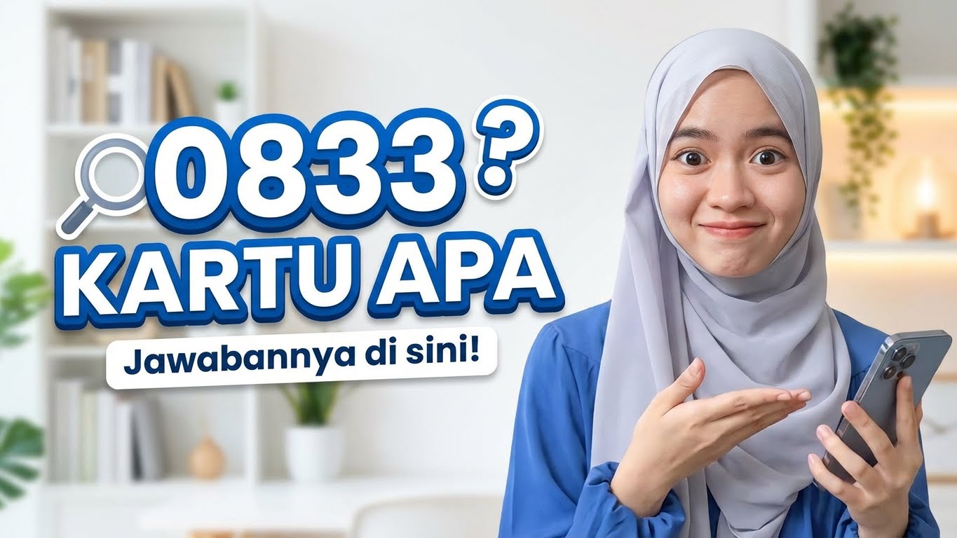 0833 kartu apa sebenarnya? Apakah kode tersebut menunjukkan asal daerahnya? Agar tidak sal...
