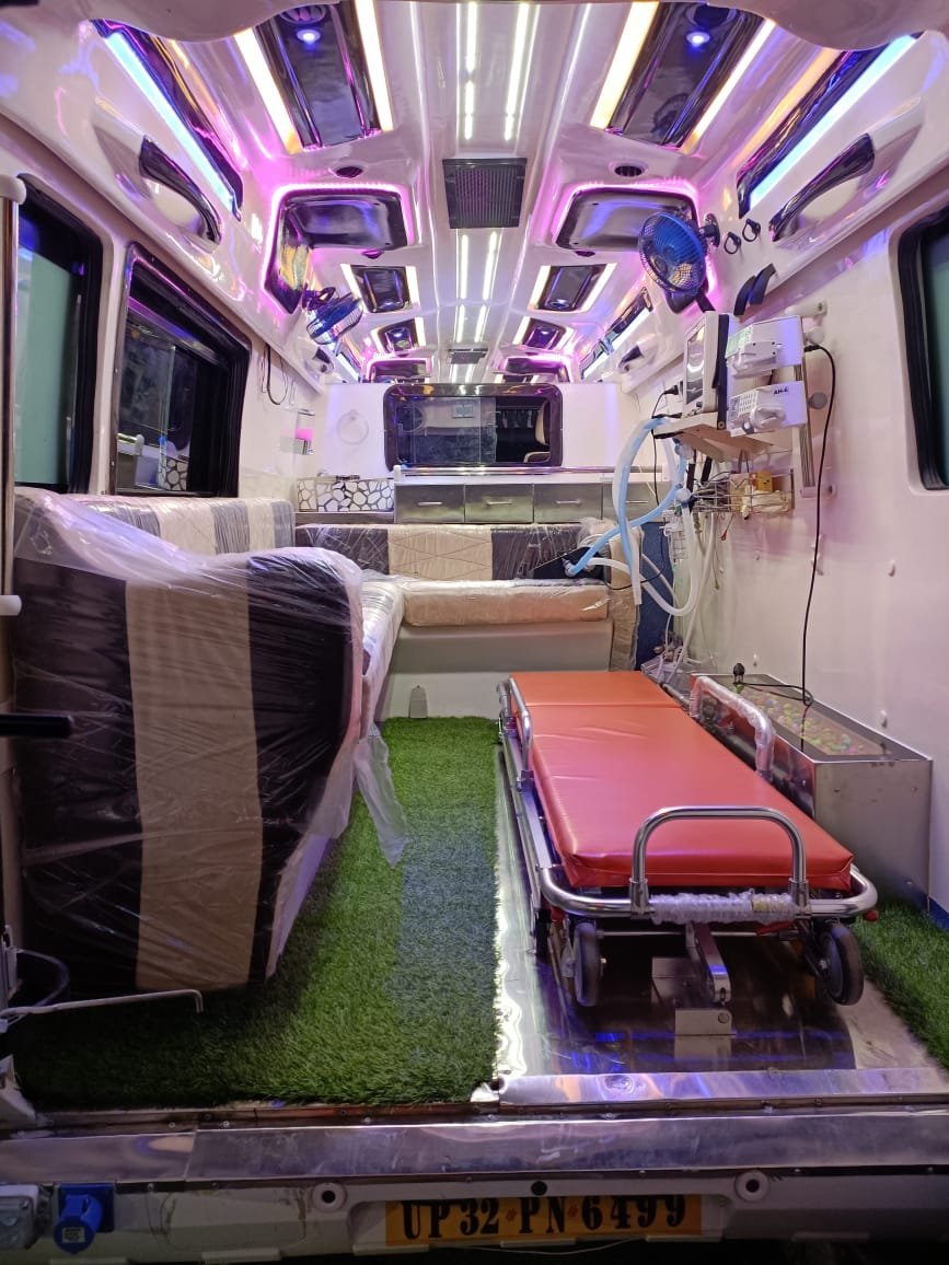 24/7 Oxygen & Ventilator Ambulance Service in Lucknow. ICU setup with trained staff & fast...