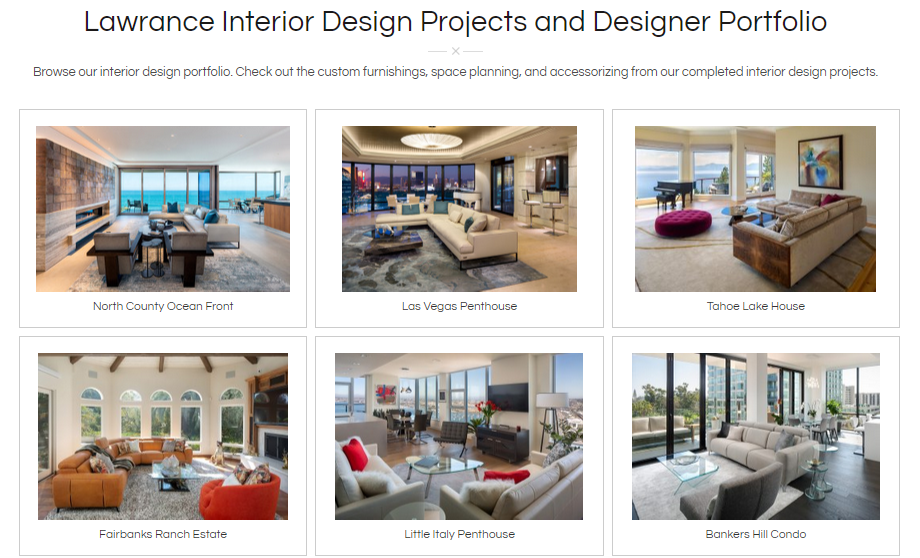 At the forefront of interior designer San Diego is Lawrance. With decades of experience an...