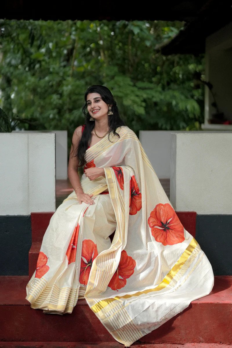 Because every hand-painted saree is completed by an individual artisan rather than a facto...