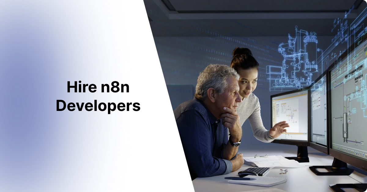 Bring on dedicated n8n developers who handle everything from custom nodes to complex integ...
