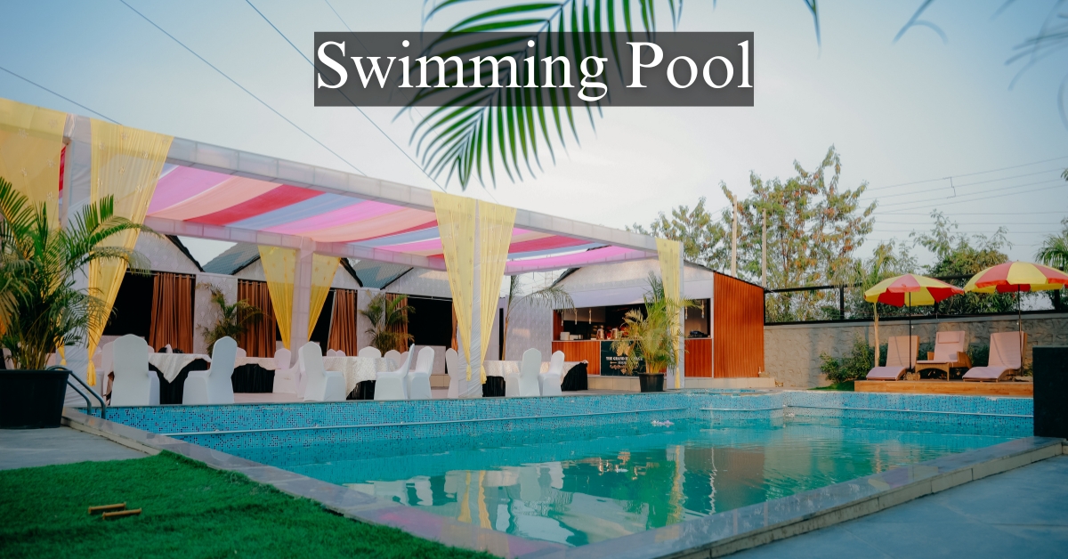 Celebrate at the best poolside party and Haldi ceremony venue in Pune with a 40 ft pool, p...