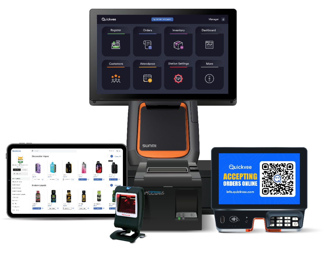 Cloud-based POS solution for vape shops. Age verification, secure payments, and real-time ...