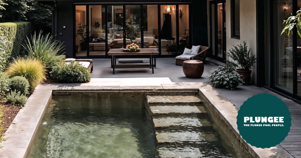 Compact and stylish, our precast concrete plunge pools are perfect for tiny backyards. Mad...