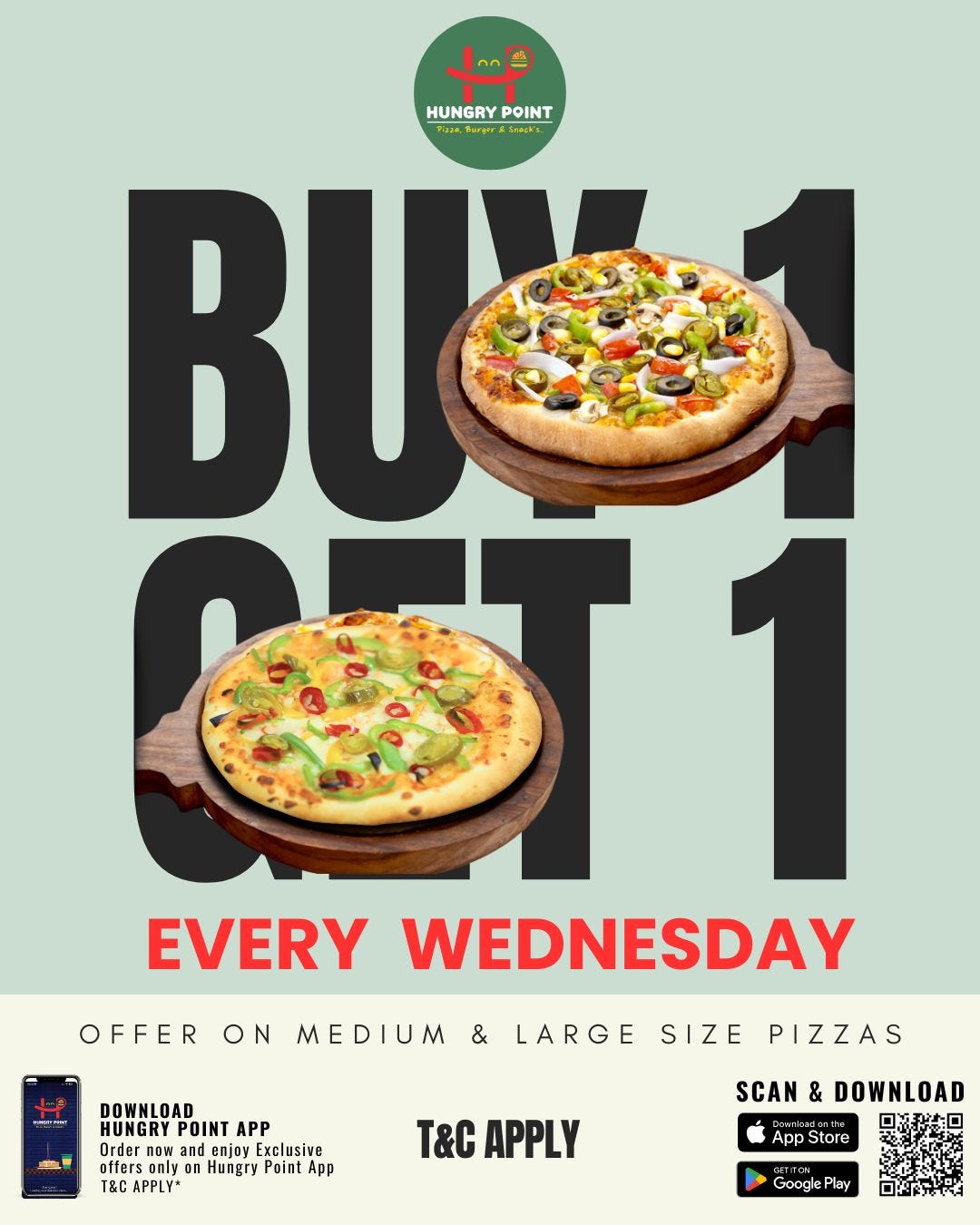 Craving something cheesy and flavorful? Hungry Point is the ultimate pizza point near you,...