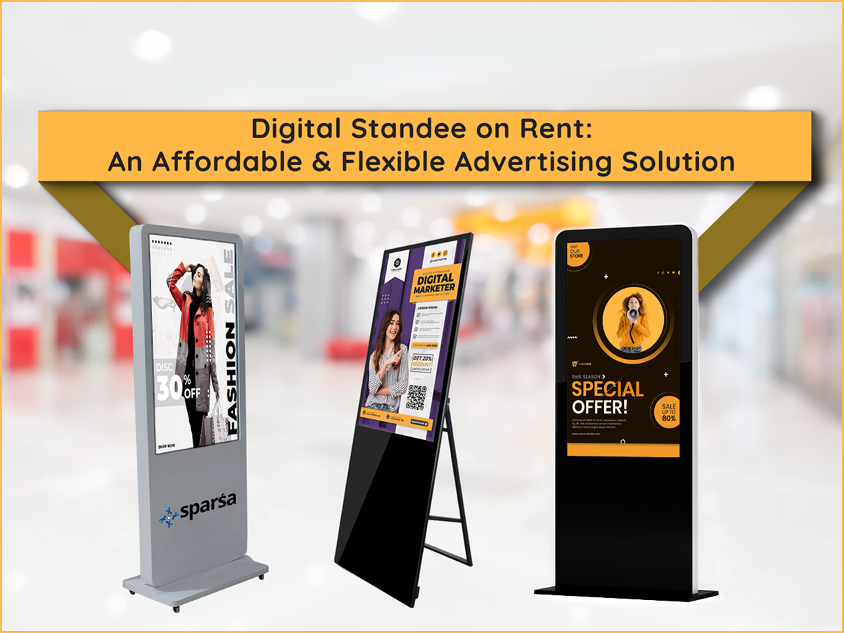 Digital standees on rent are a cost-effective alternative that allows businesses to levera...