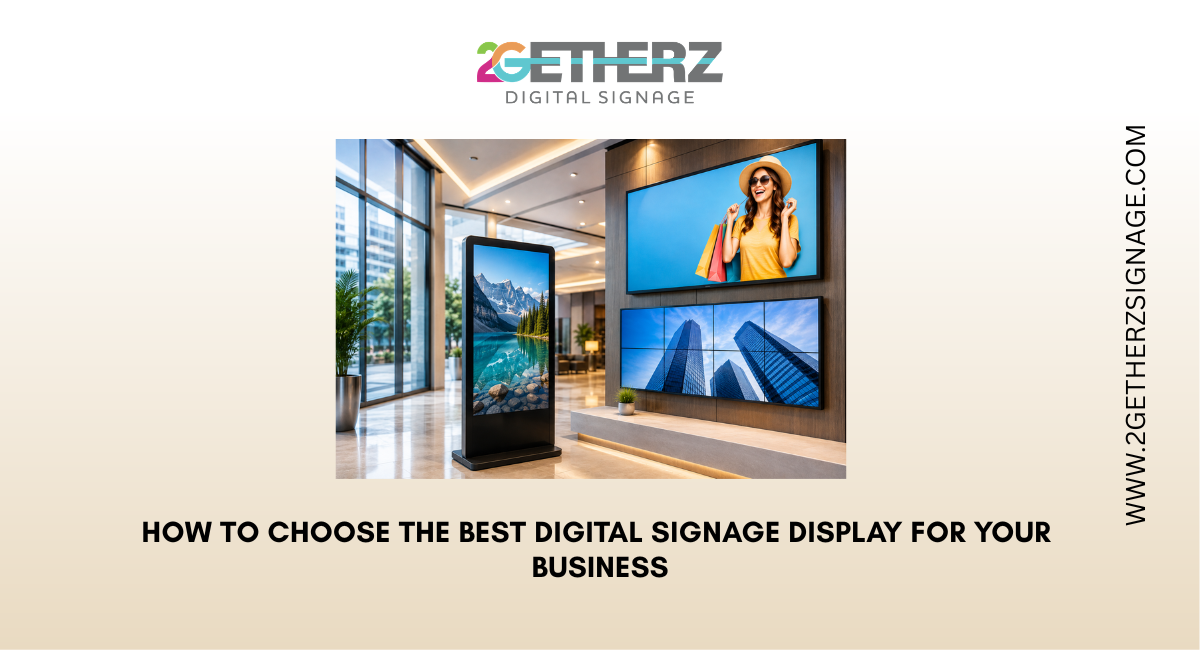 Discover how to choose the right digital signage display for your business. Learn about sc...