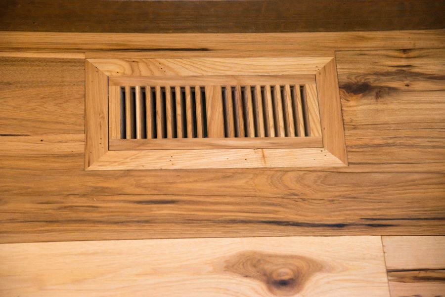Flush-mount wood floor registers are stylish and blend seamlessly with any wood flooring, ...