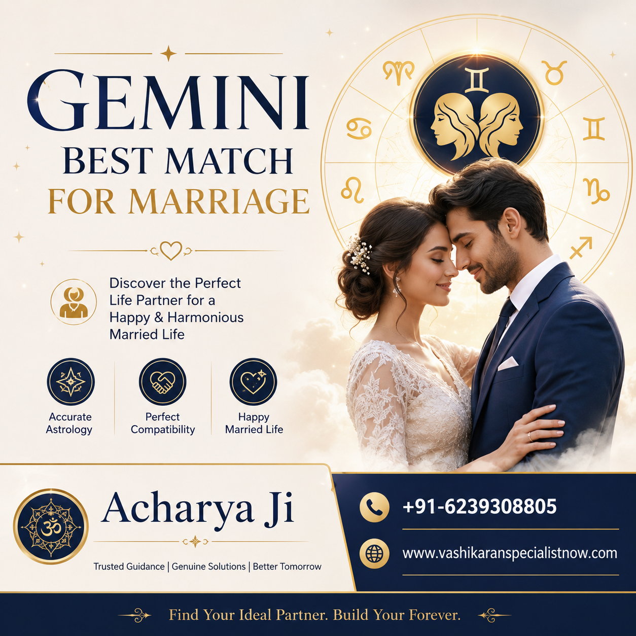 Gemini Best Match For Marriage Gemini is the sign which is known for the witty nature, soc...