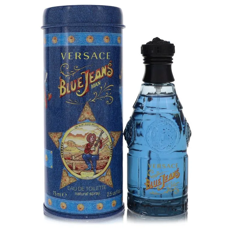 Get long-lasting 2.5 oz Blue Jeans by Versace for men Eau De Toilette Spray at a 64% disco...