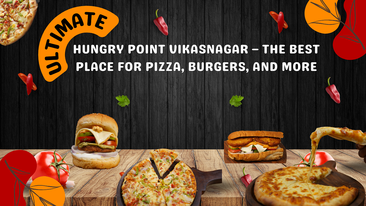 Hungry Point Vikasnagar is your go-to spot for fresh veggie pizzas, cheesy burgers, and qu...