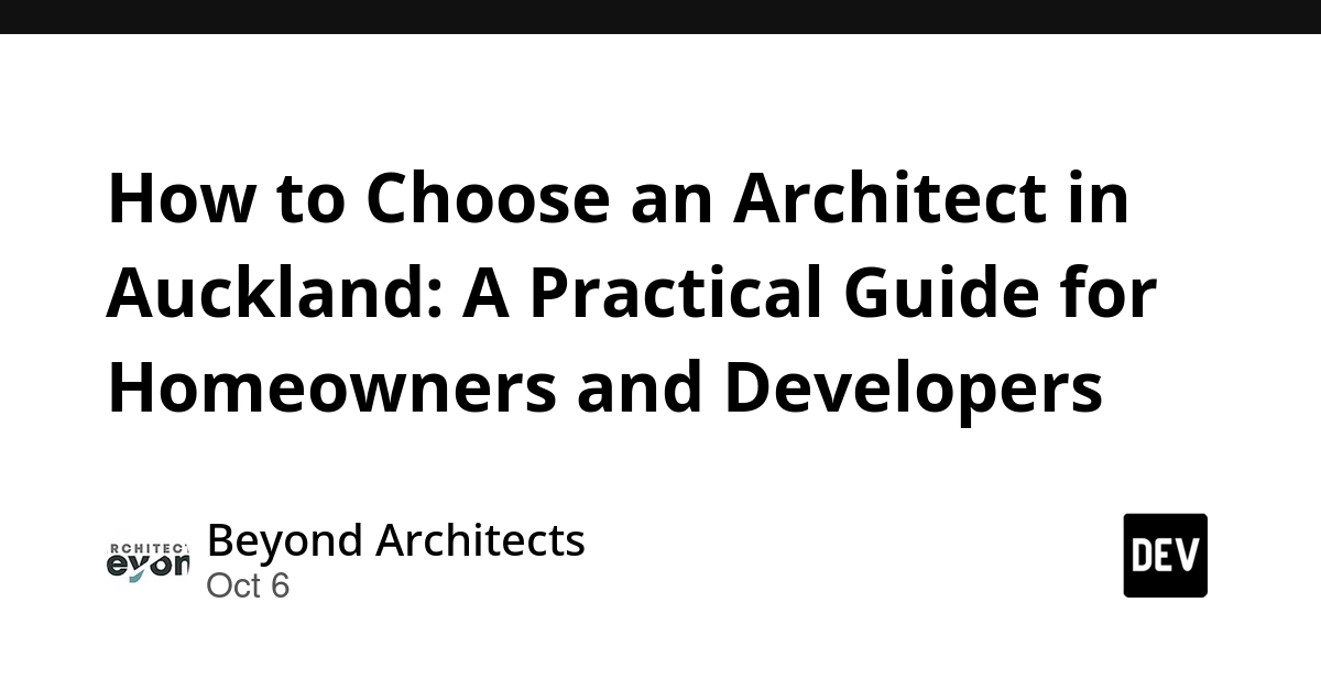 If you are searching for an architect in Auckland, you have probably noticed two things. T...
