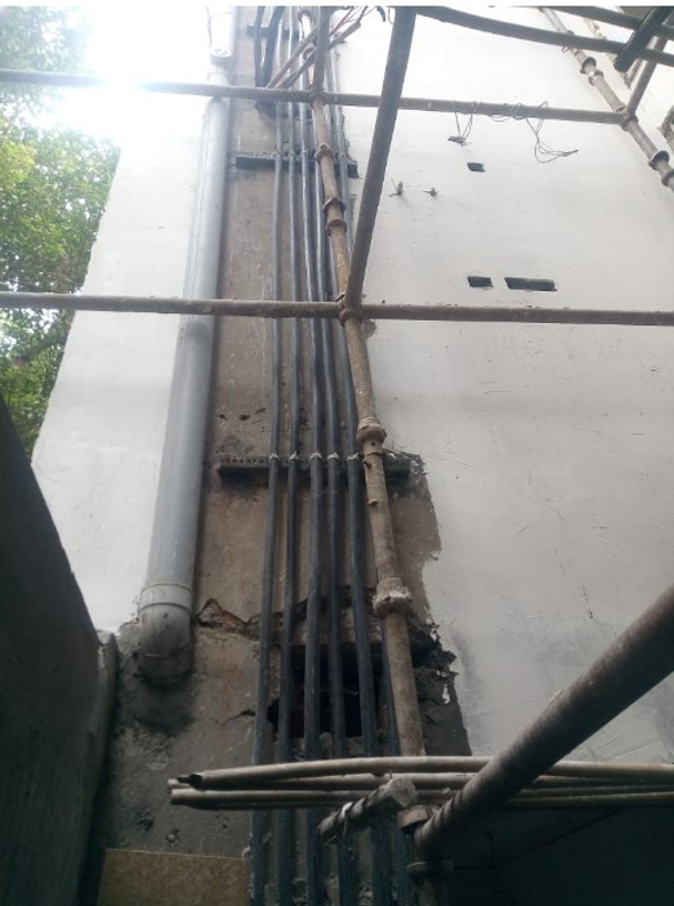 Learn why a vertical plumbing stack is installed after structure work is completed in cons...