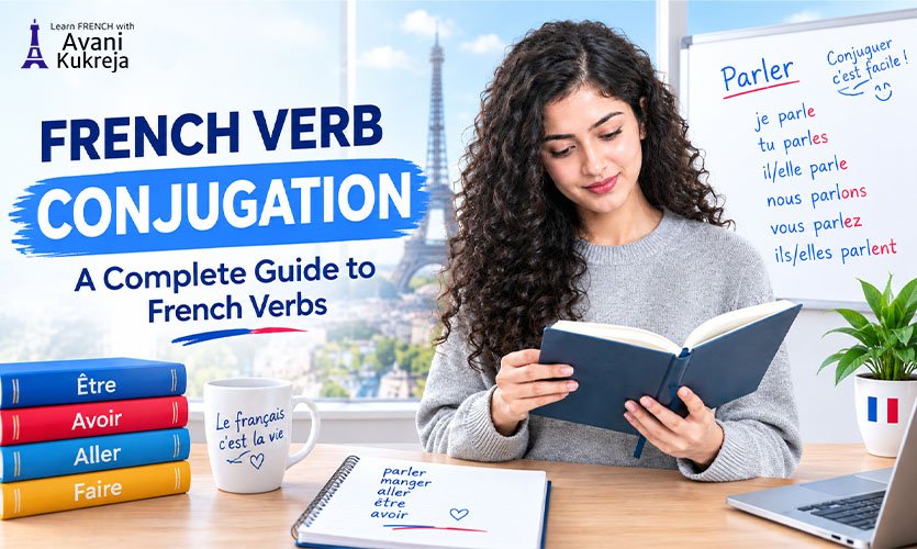 Learn French verb conjugation with simple rules, examples, common verbs, and useful tips t...