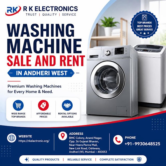 Looking for a washing machine in Andheri West? R K Electronics offers both new and second-...