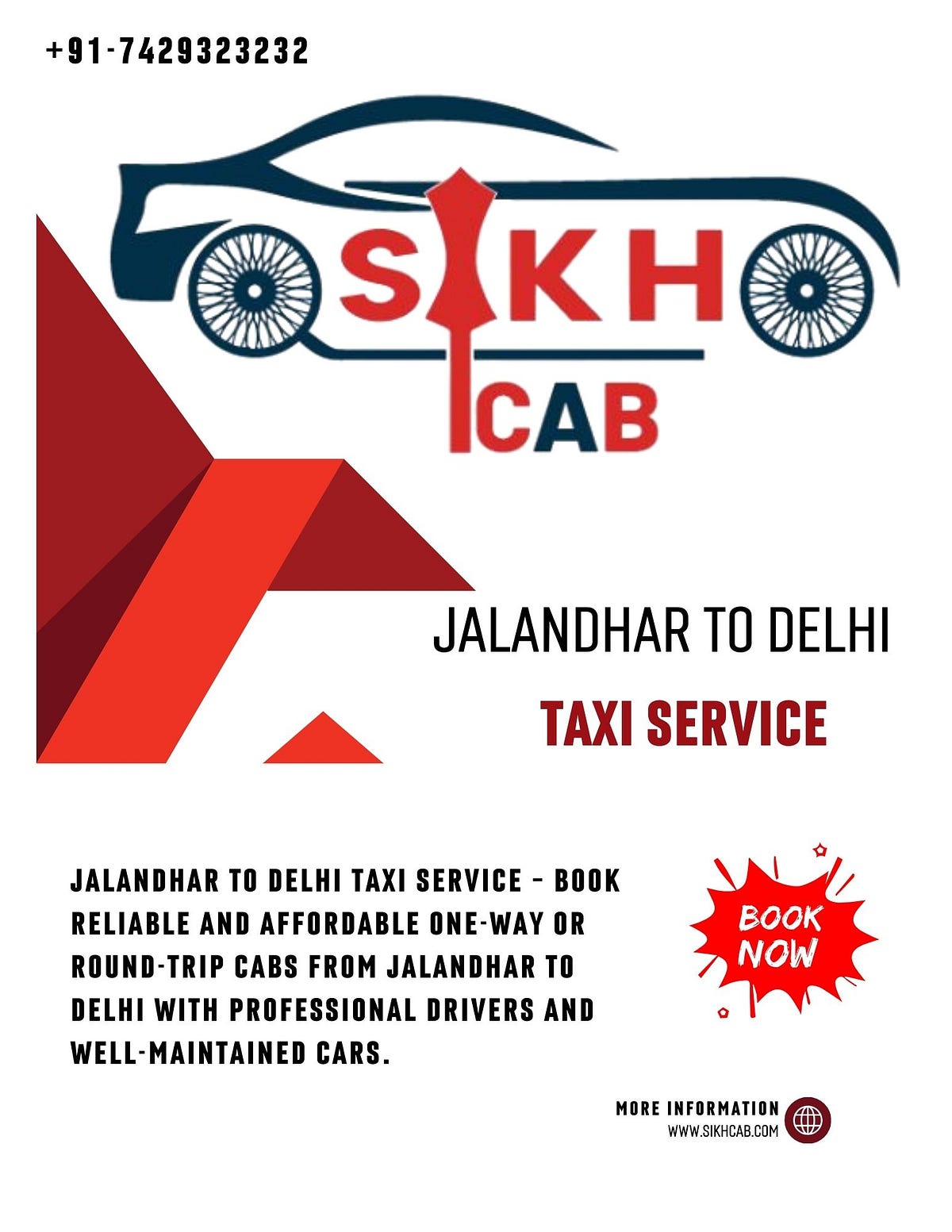 Looking for a safe and hassle-free ride? Sikh Cab offers trusted Jalandhar to Delhi Taxi S...