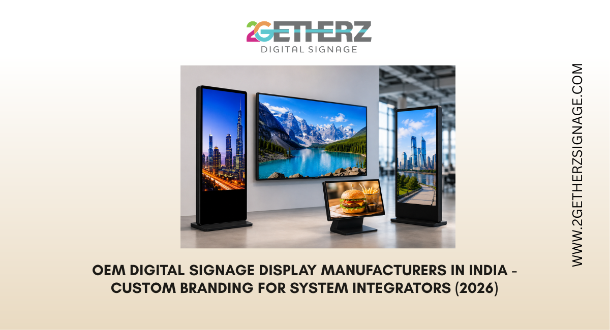 Looking for trusted OEM Digital Signage Display Manufacturers in India? Get high-quality, ...