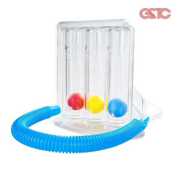 Lung Exerciser is a breathing exerciser. Specially designed with 3 chambers to deep breath...