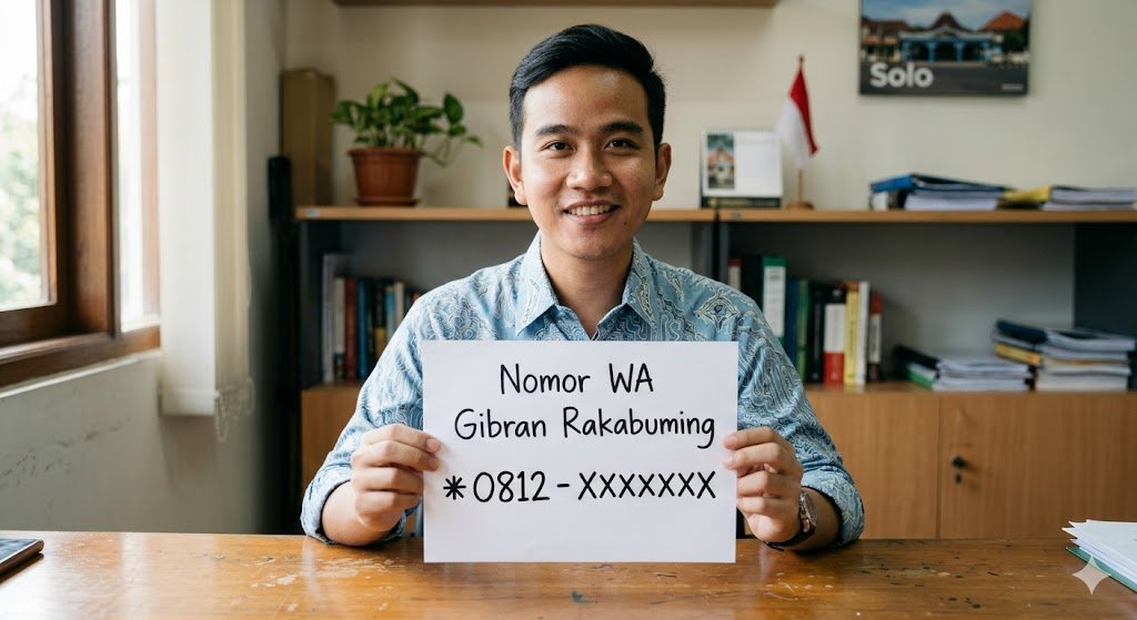 Masih mencari nomor WA Gibran Rakabuming yang asli? Ingin melakukan pengaduan ke mas wapre...