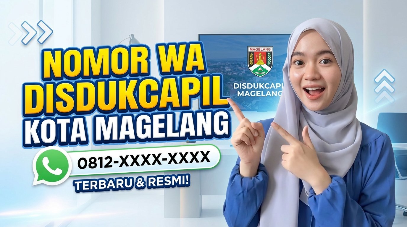 Masih cari nomor WA Disdukcapil Kota Magelang ya? Kamu bisa langsung hubungi nomor WA Kepe...