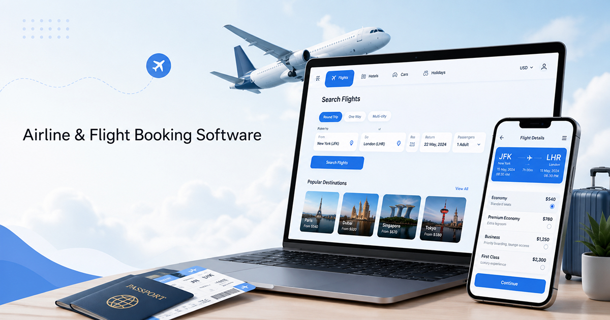 Modern travel businesses need reliable flight reservation technology. Kuchoriya TechSoft d...