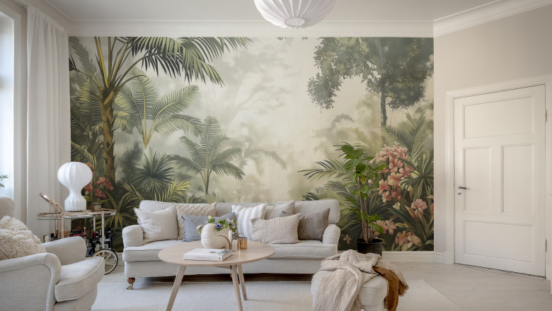 Peel and stick wallpaper is not just for walls. It can be used on furniture, kitchen cabin...