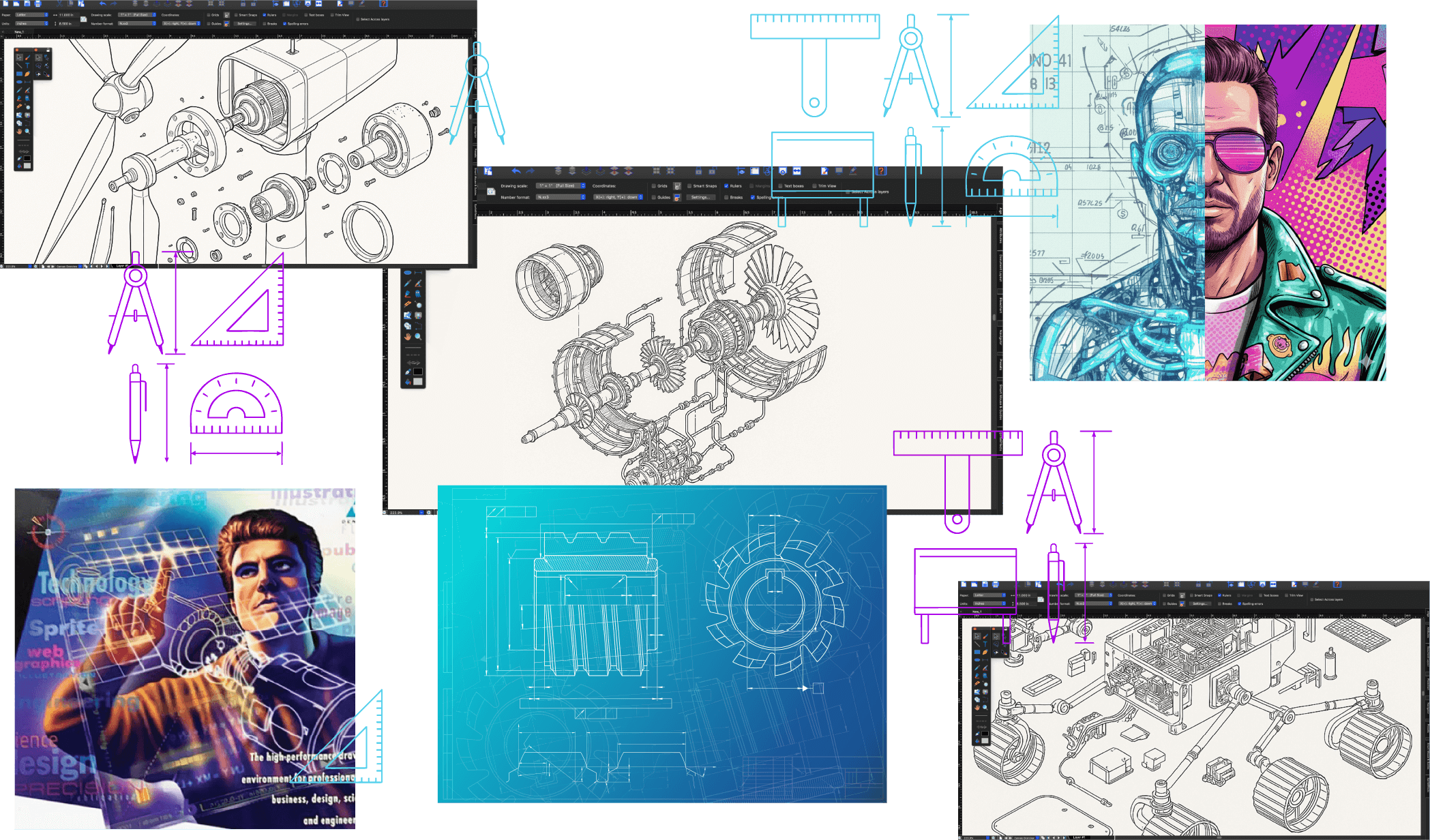 PRECISION 2D DRAWING, WITHOUT THE CAD OVERHEAD2D Drawing Software for Technical Illustrati...