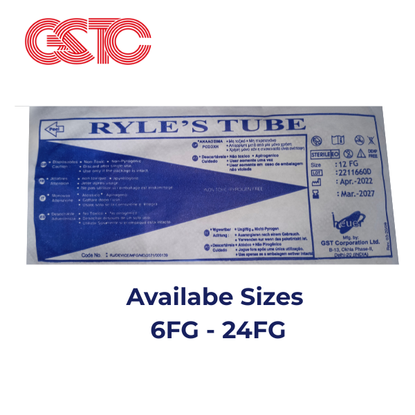 Ryles tube is used for feeding, delivering medicine or draining stomach contents; this tub...