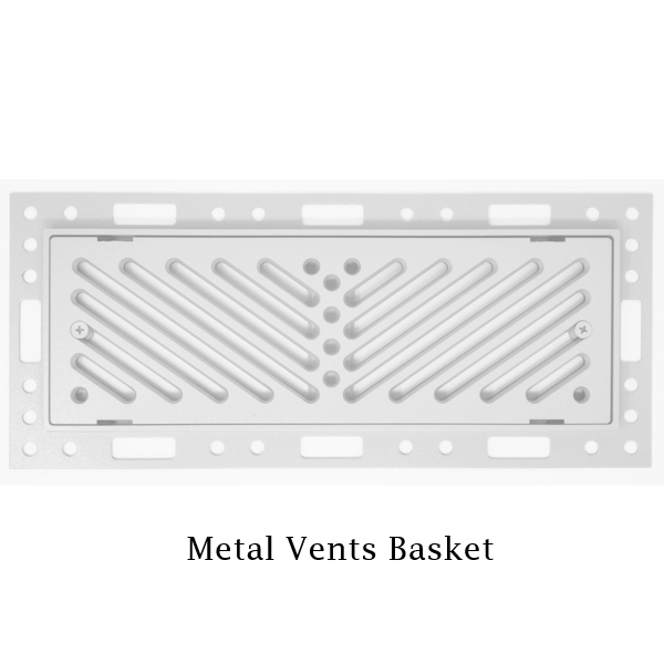 Shop Breeze Arctic White floor vents from the Original Series. These flush mount metal ven...