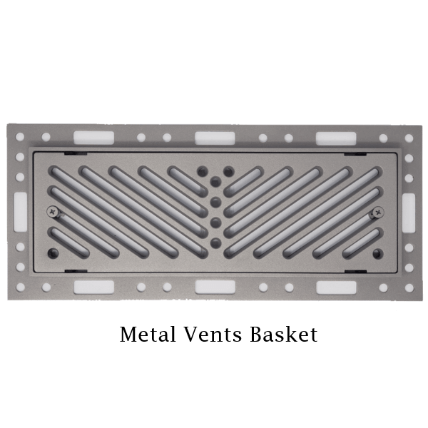 Shop Breeze Mountain Fog flush mount metal vents—stylish floor registers from the Origin...