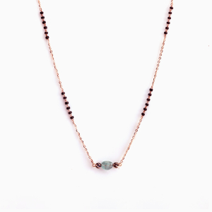 Shop Enigmatic Emerald Mangalsutra Necklace online. Bold necklace for women, designed to i...