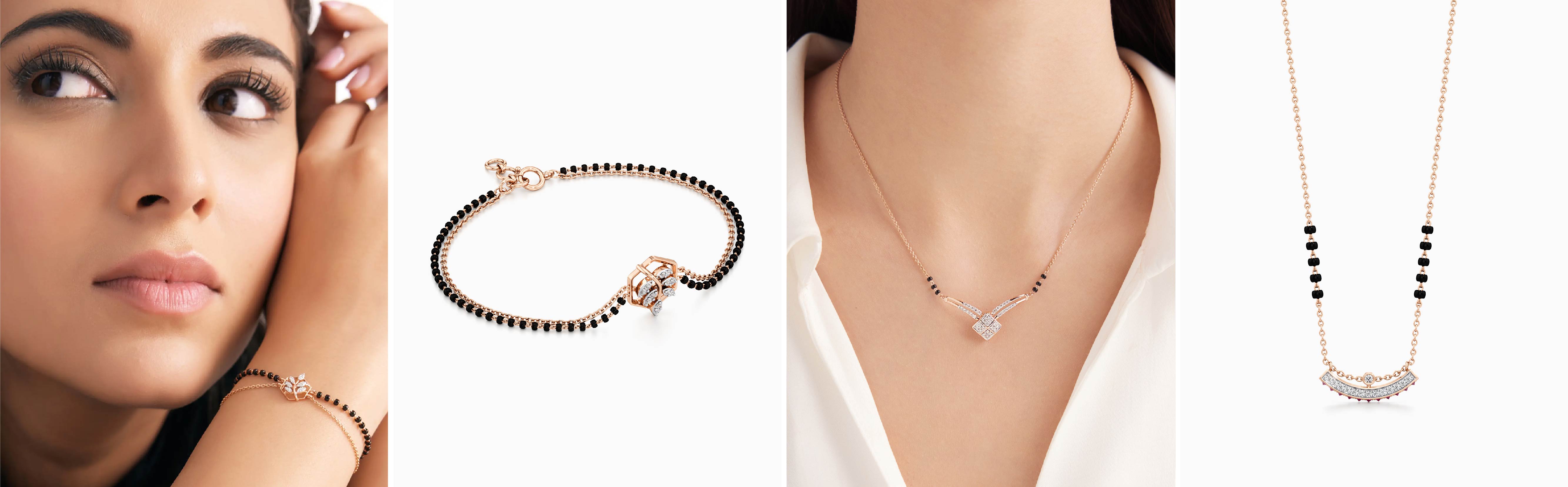 Shop mangalsutra bracelet designs online at Kumari, where tradition meets trend in elegant...