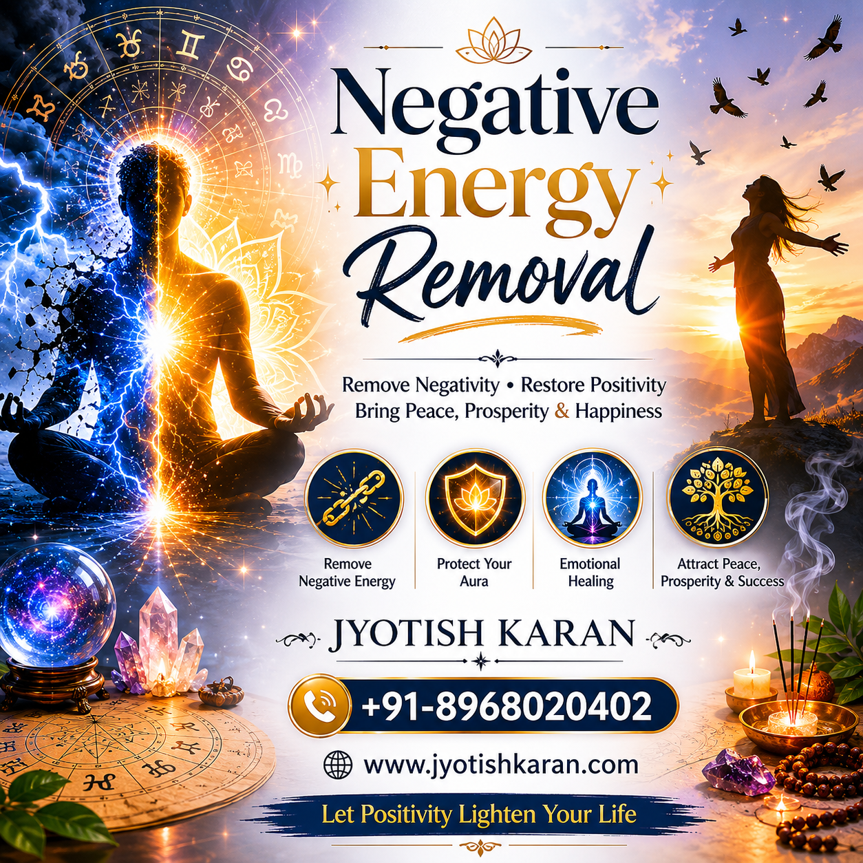Sometimes we get suffer with the negative energies which have very bad impact on our lives...