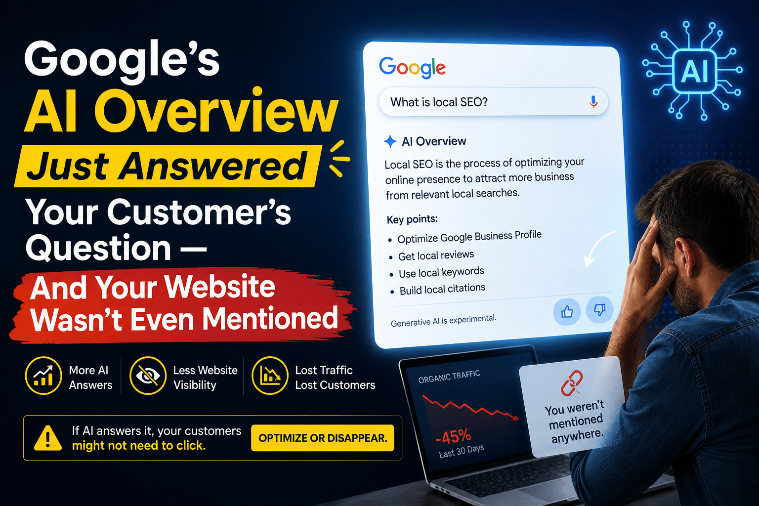 Somewhere right now, someone is asking ChatGPT, Google AI Overviews, or Perplexity the exa...