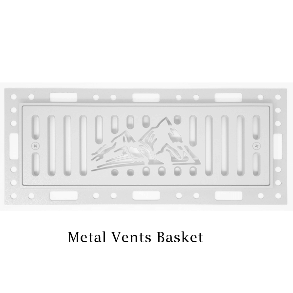 The Avalanche Flush Mount Metal Floor Vent in Silver River combines rugged durability with...
