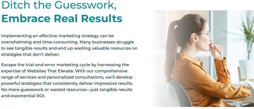 The Elevate Websites convey more than just an attractive appearance. It should provide a t...