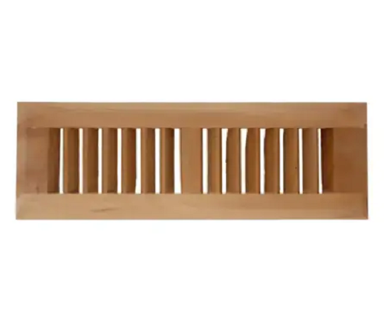 The heart pine flush mount floor register is among the premium wood floor vents. It provid...