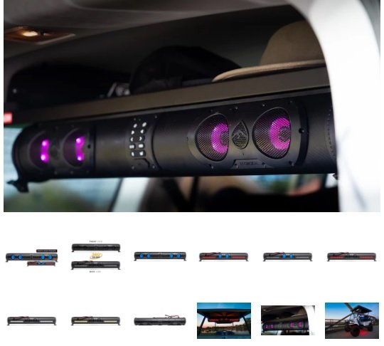 The new 32" SoundExtreme powersports sound bar with 360 degrees sound and LED lighting sys...