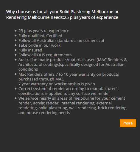 The prefabricated Melbourne Solid Plastering system is applied to the hand, making it a hi...