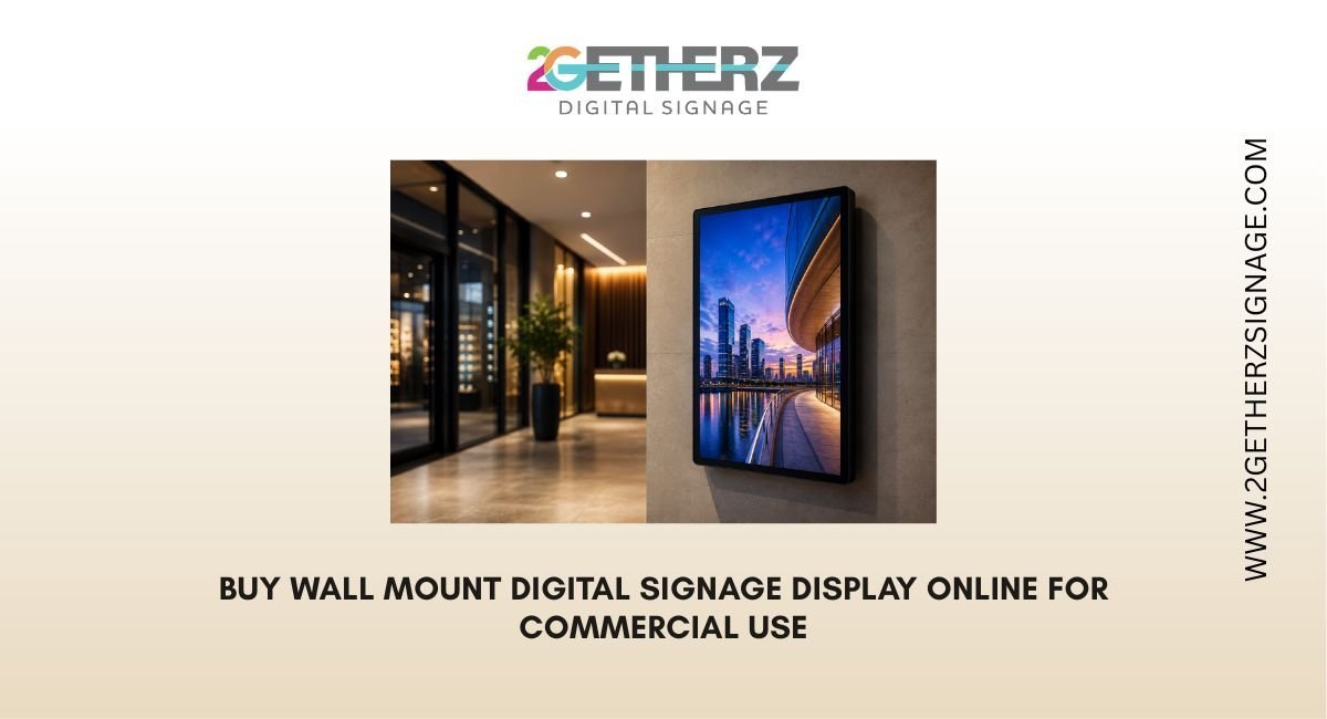 Upgrade your business with premium Wall Mount Digital Displays from 2Getherz Digitech. Ide...