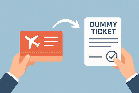   You can obtain a  dummy ticket  for a Schengen visa application directly with any of ...