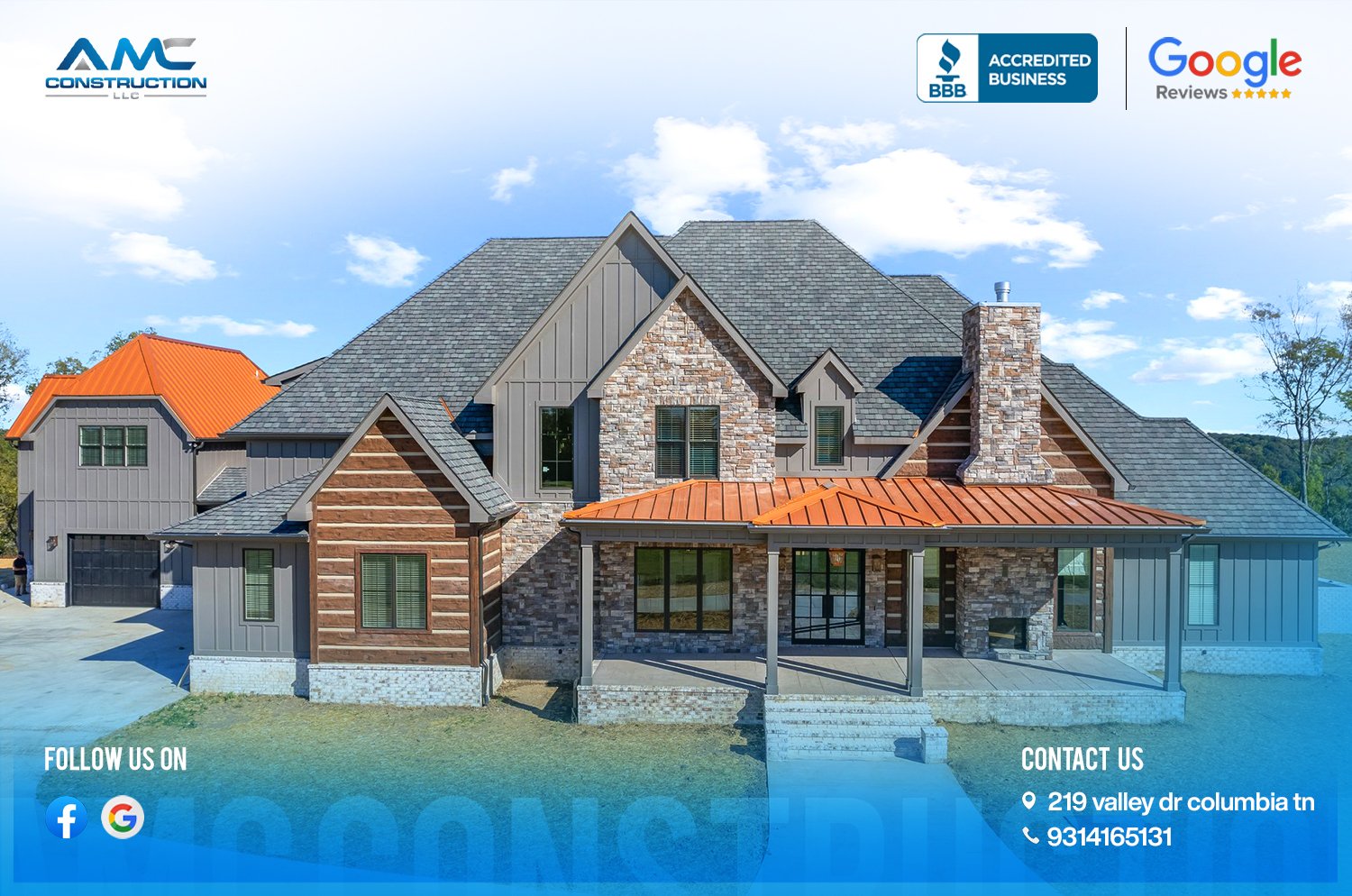 Your trusted custom home builder in Columbia, TN, offering quality craftsmanship in custom...